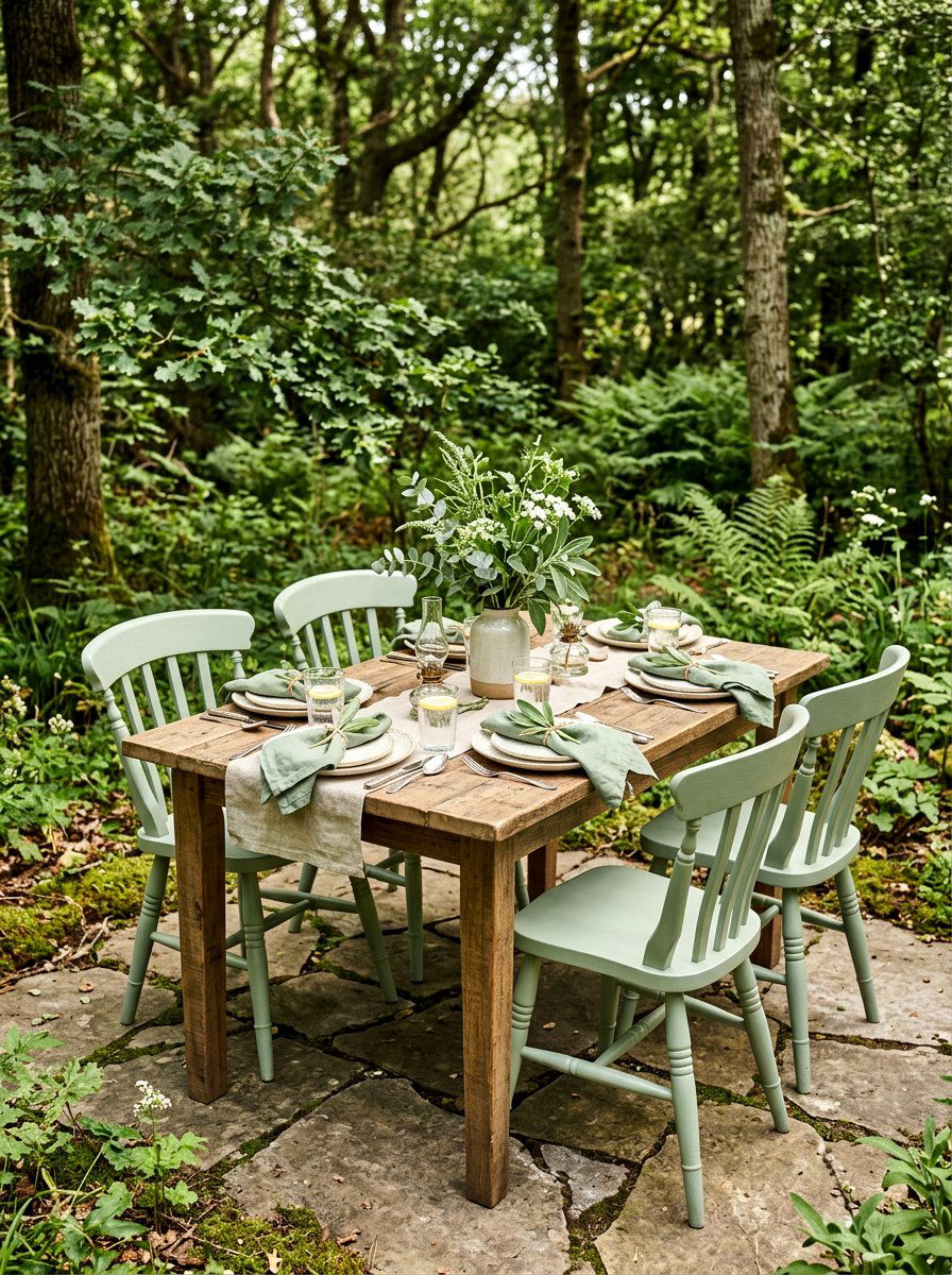 Sage Green Color Palette - 25 Spring Outdoor Dining Table Decor Ideas