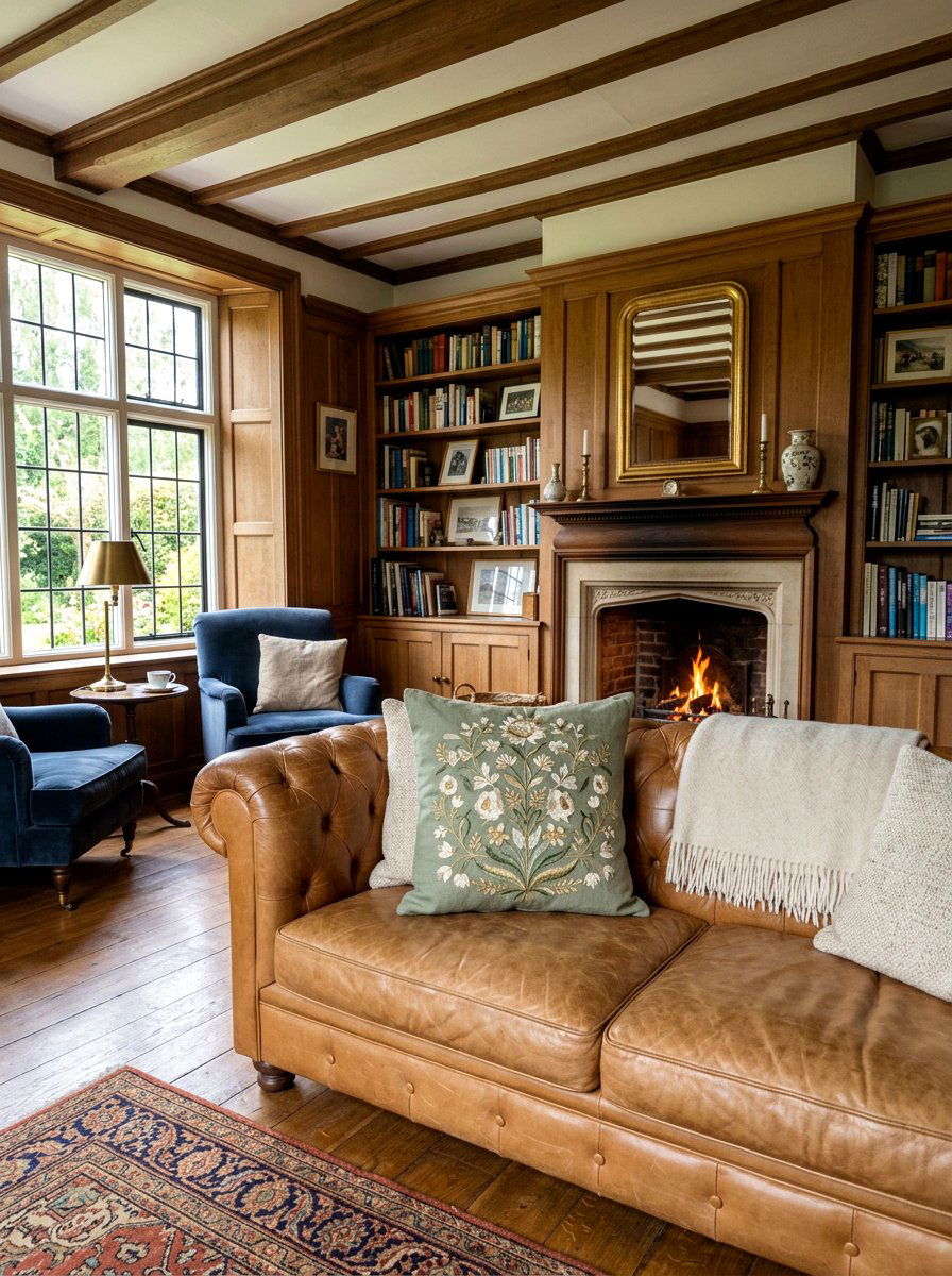 Sage Green Embroidered Pillow - 25 Spring Patterned Pillow Ideas