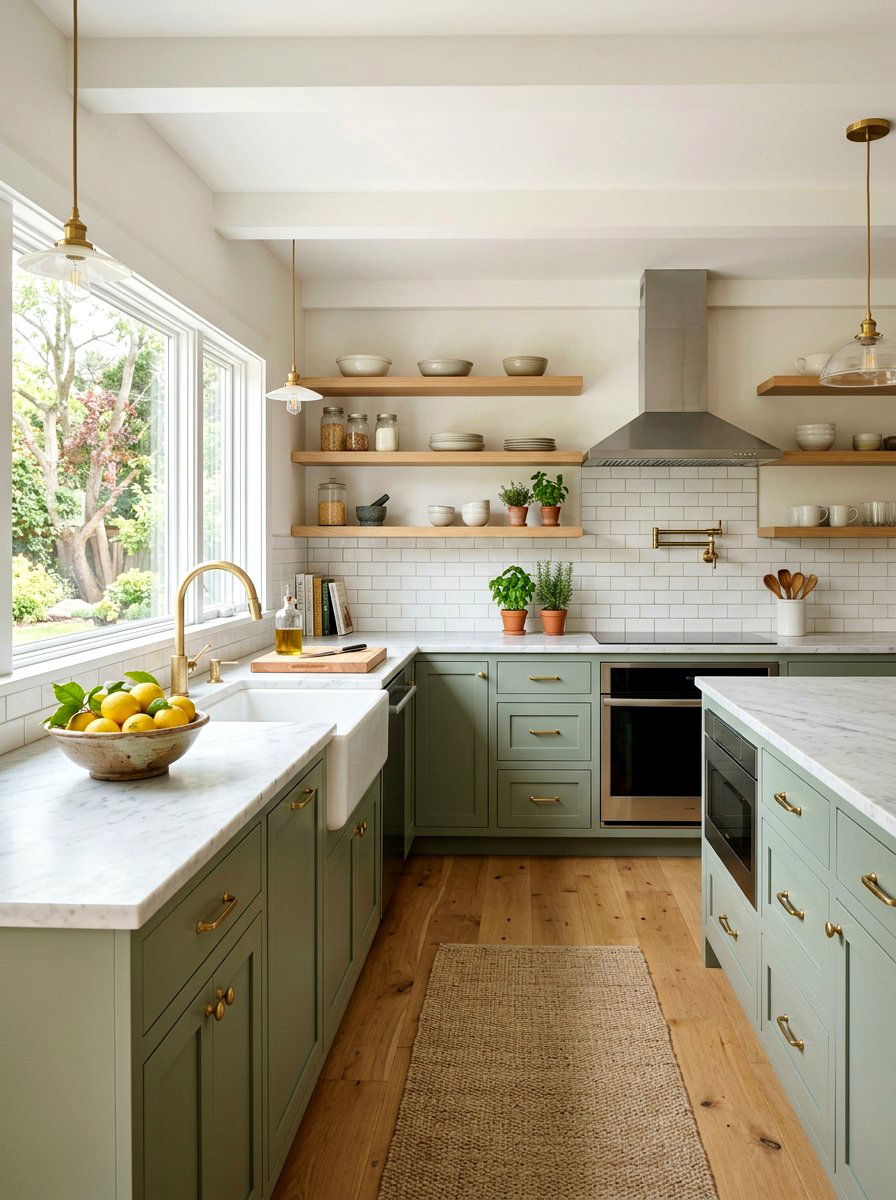 Sage Green Kitchen - 25 Spring Modern Decor Ideas