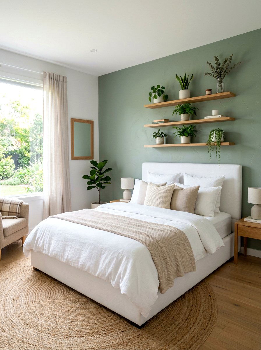 Sage Green Paint - 25 Spring Accent Wall Ideas