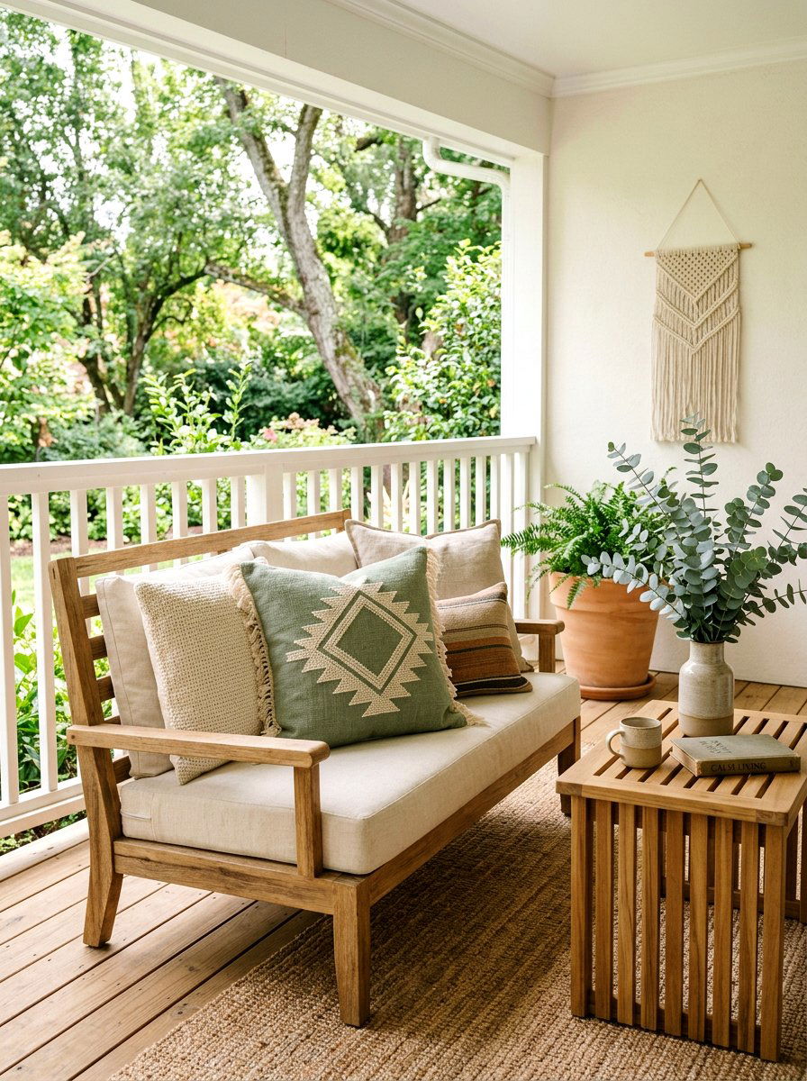 Sage Green Porch Pillow - 25 Spring Porch Pillow Ideas