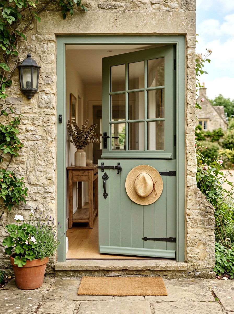 Sage green dutch door - 25 Spring Dutch Door Decor Ideas