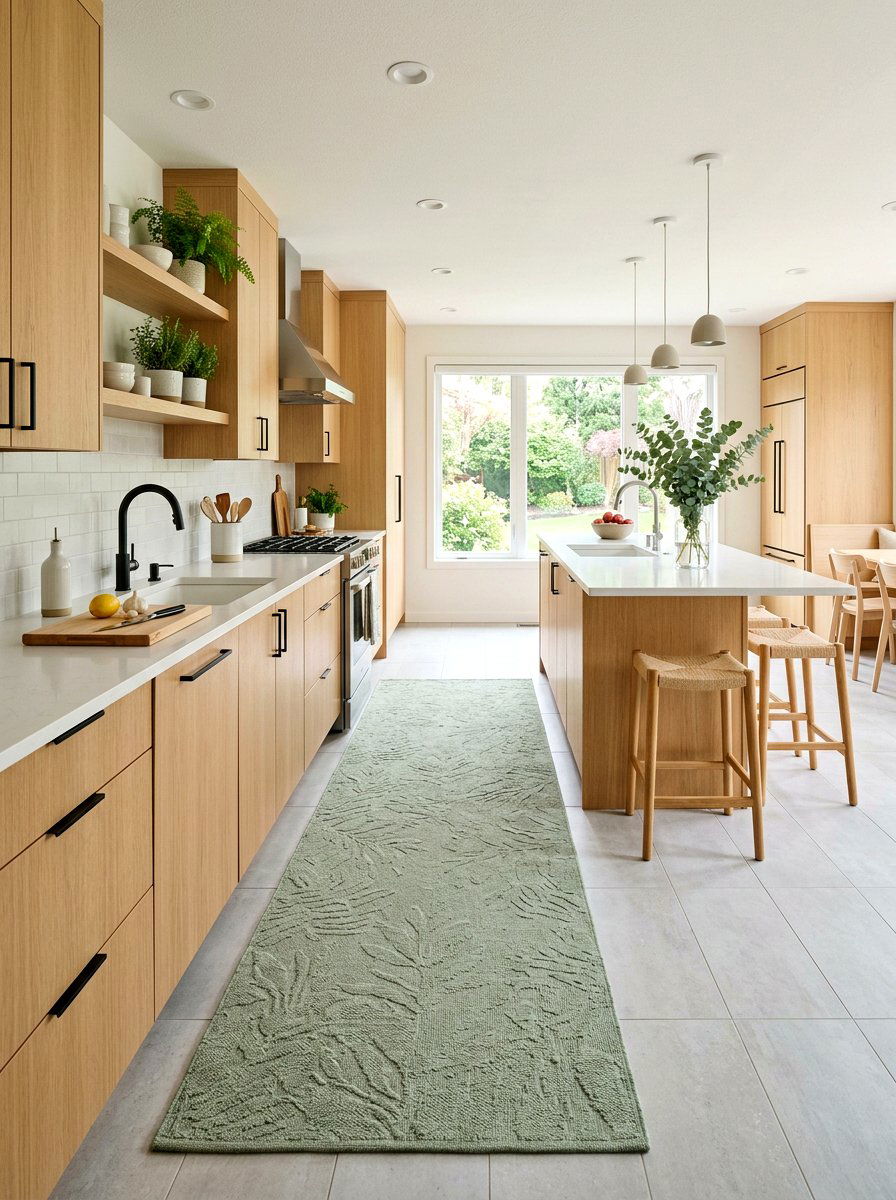 Sage green kitchen rug - 25 Spring Kitchen Rug Ideas