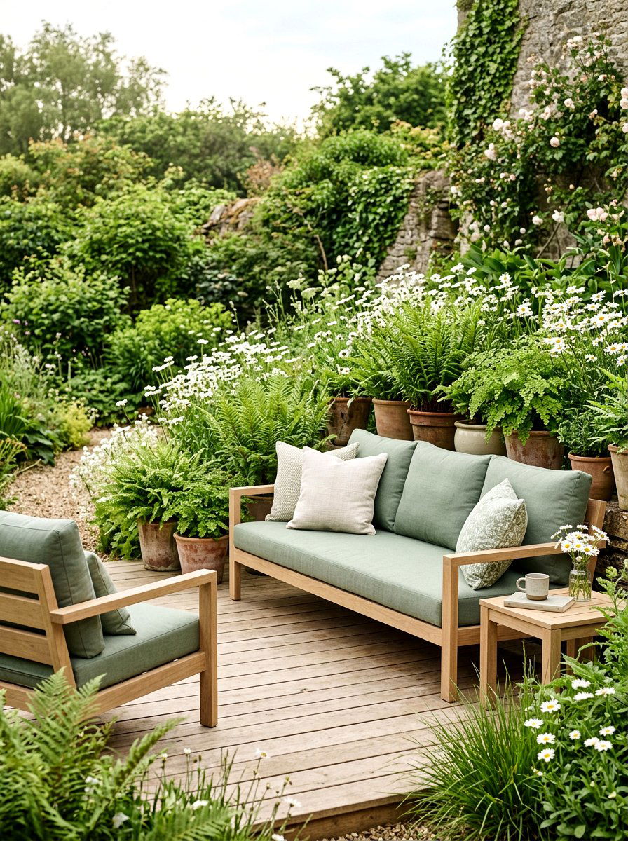 Sage green outdoor cushion - 25 Spring Outdoor Cushion Ideas