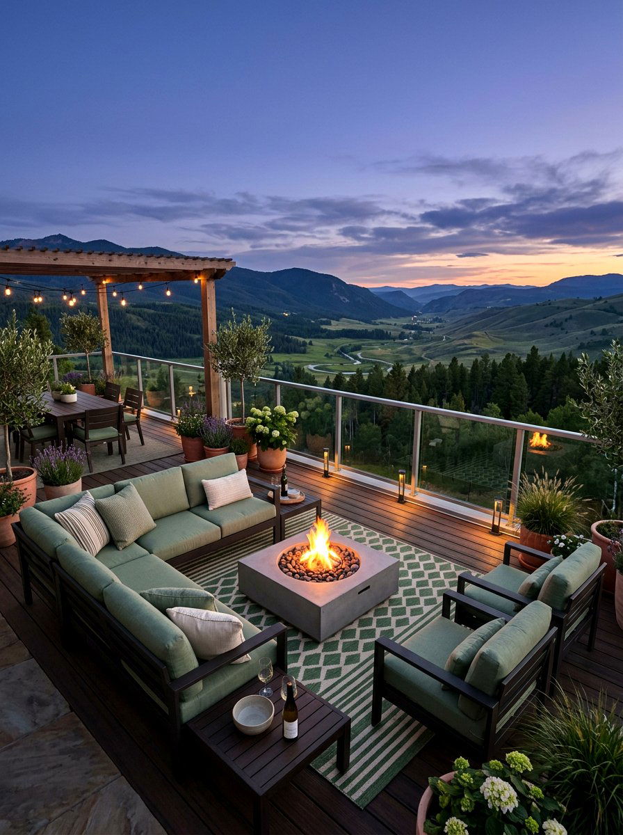 Sage green terrace - 25 Spring Sage Green Decor Ideas