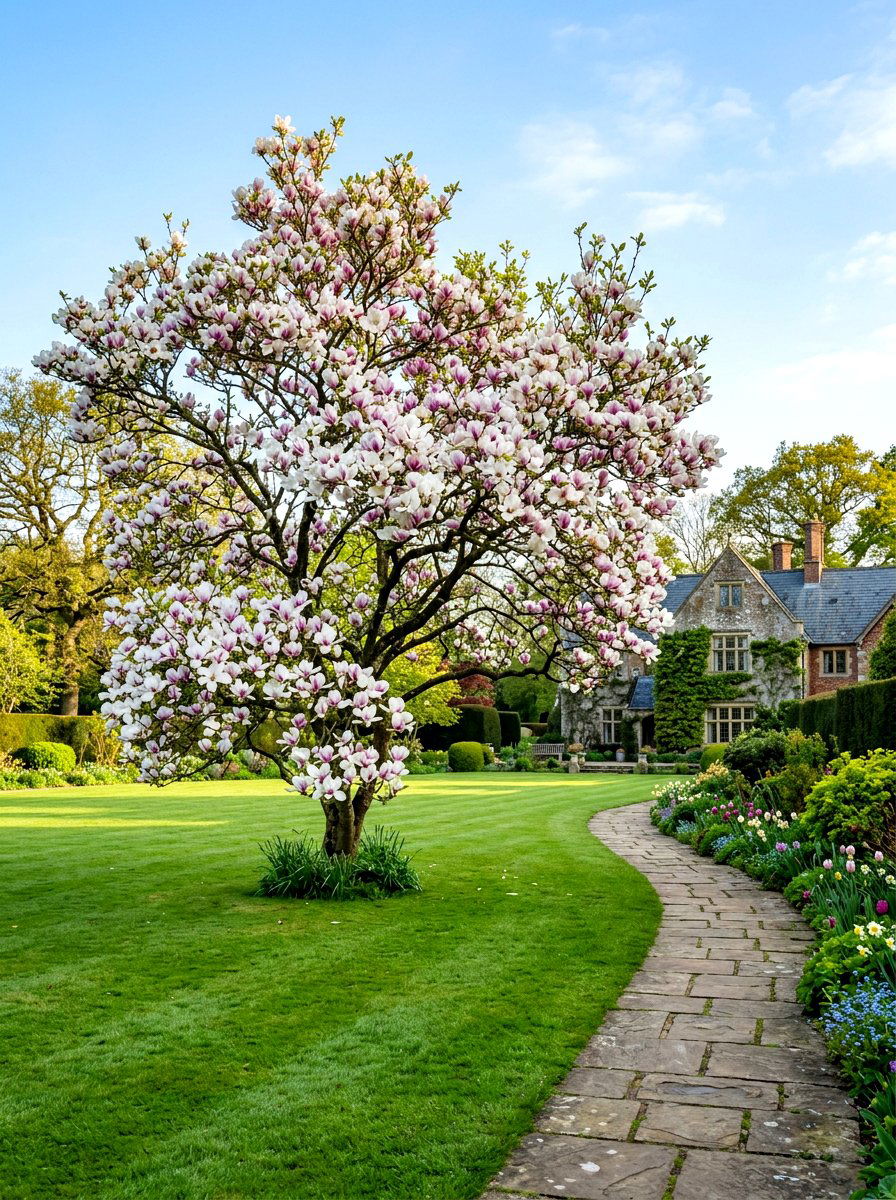 Saucer Magnolia - 25 Spring Flowering Tree Ideas