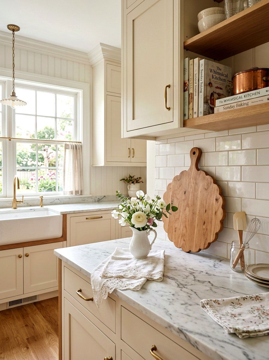 Scalloped Edge Board - 25 Spring Cutting Board Decor Ideas