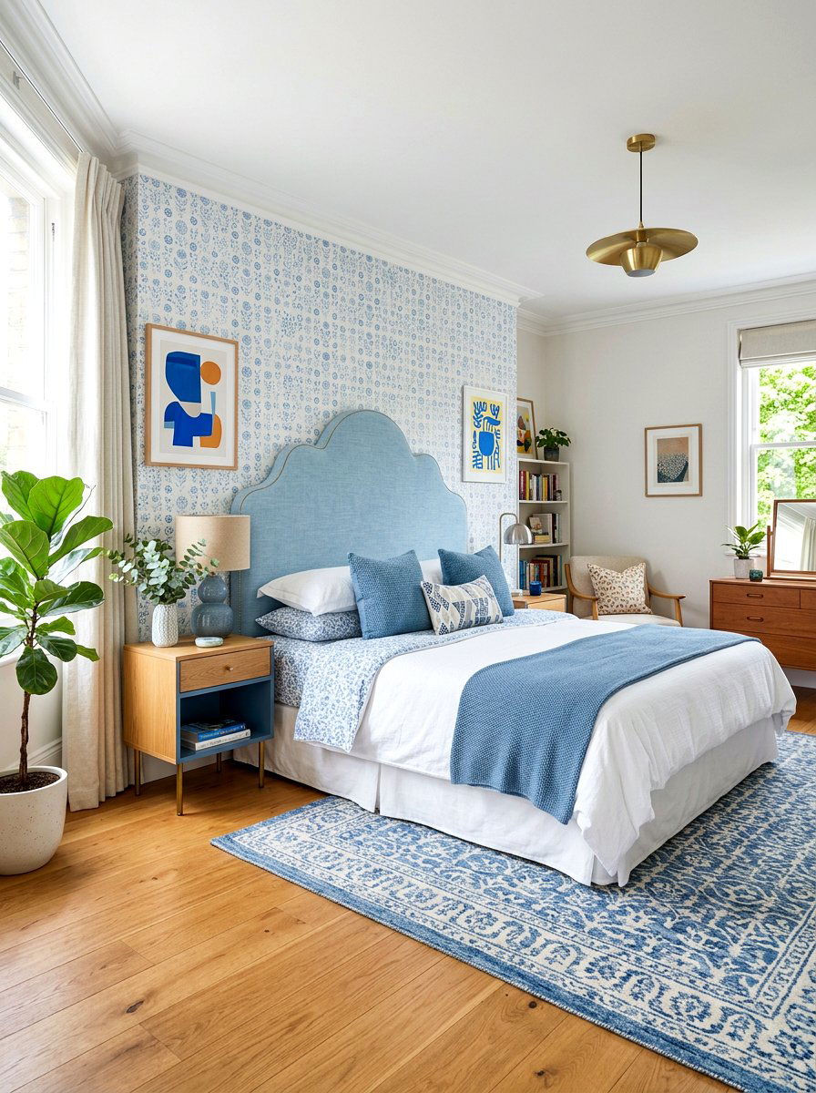 Scalloped Edge Headboard - 25 Spring Headboard Decor Ideas