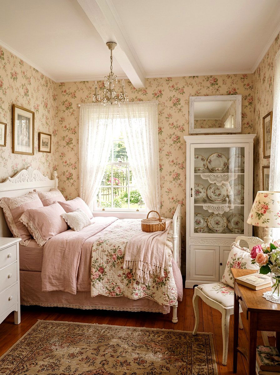 Scalloped Edge Plates - 25 Spring Curio Cabinet Ideas