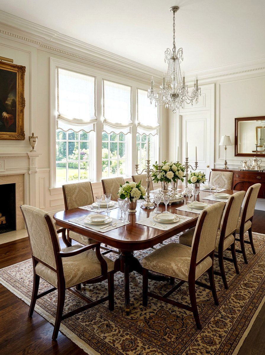 Scalloped Edge Roman Shade - 25 Spring Window Treatment Ideas