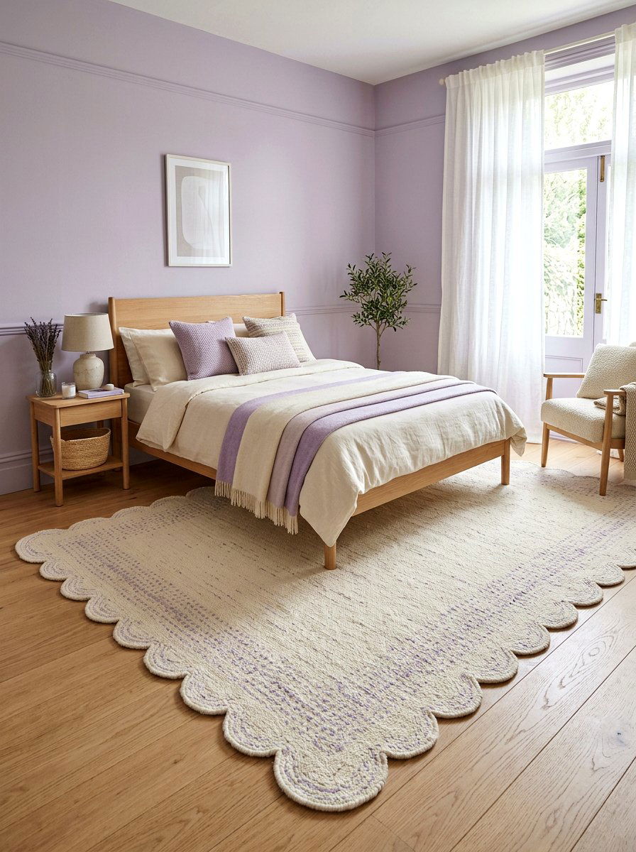 Scalloped Edge Rug - 25 Spring Toddler Room Decor Ideas