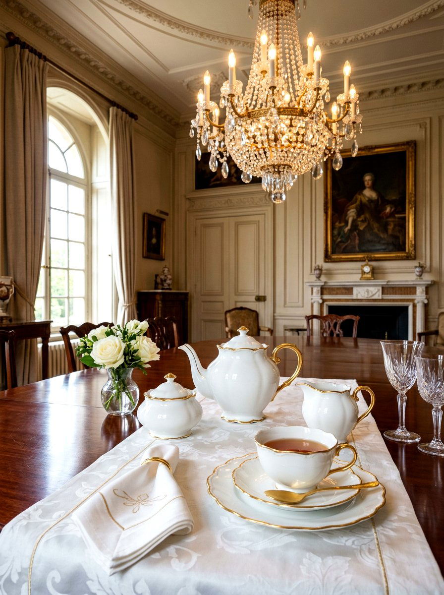 Scalloped Edge Tea Set - 25 Spring Tea Set Ideas