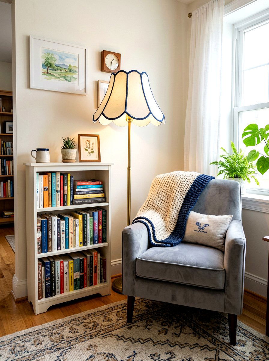 Scalloped Lamp Shade - 25 Spring Lamp Shade Ideas