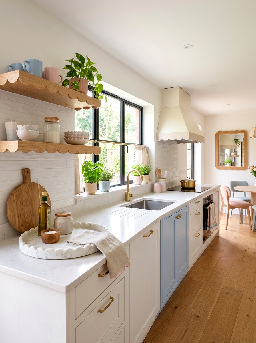 Scalloped edge decor - 25 Spring Kitchen Refresh Ideas