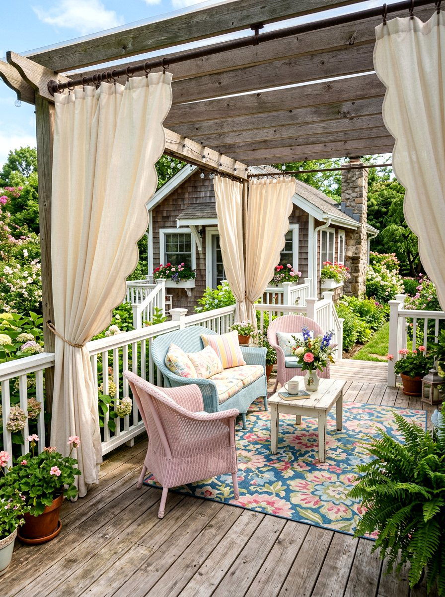 25 Elegant Spring Outdoor Curtain Ideas for Your Porch