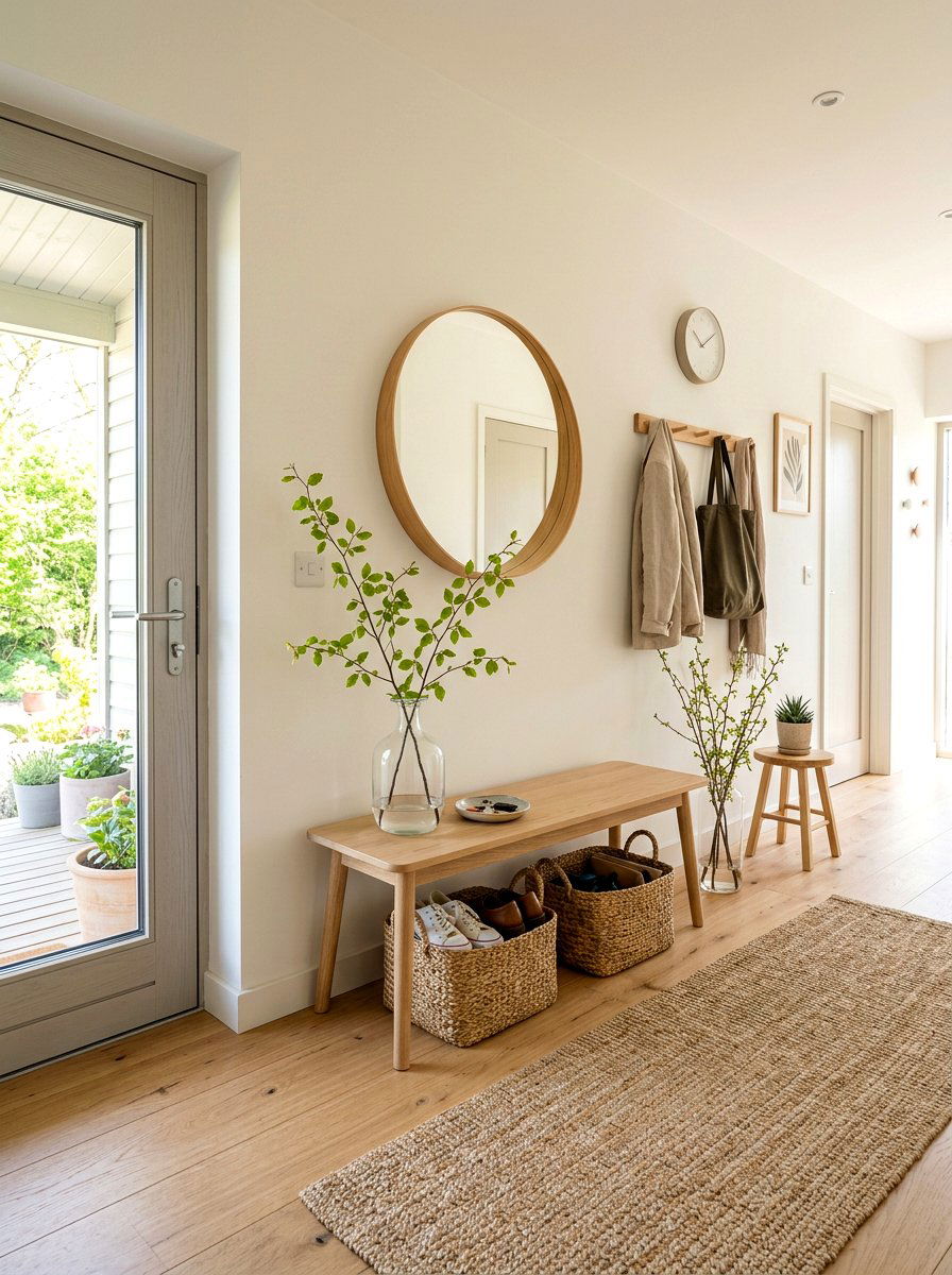 Scandi Spring Entryway - 25 Spring Modern Decor Ideas