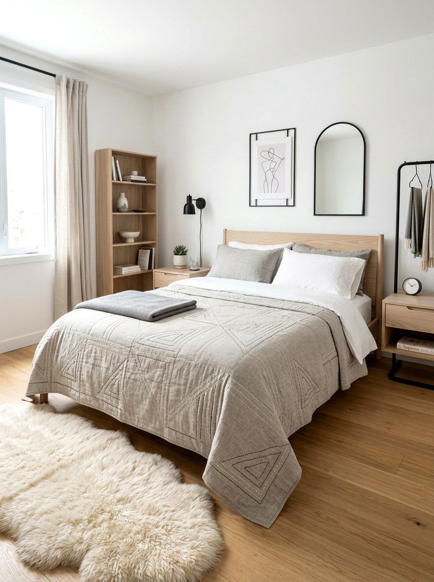 Scandi Style Quilt - 25 Spring Quilt Ideas