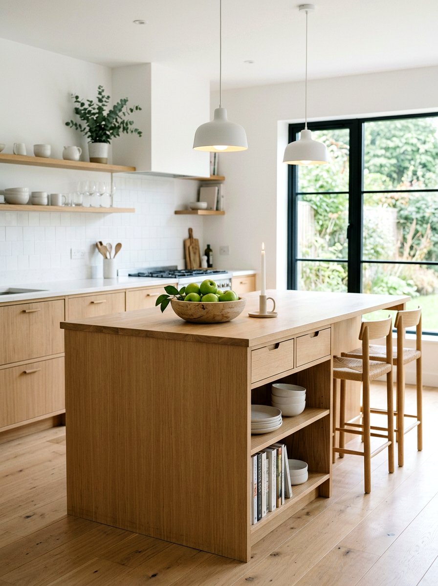 Scandi Style Spring Kitchen Island - 25 Spring Kitchen Island Decor Ideas