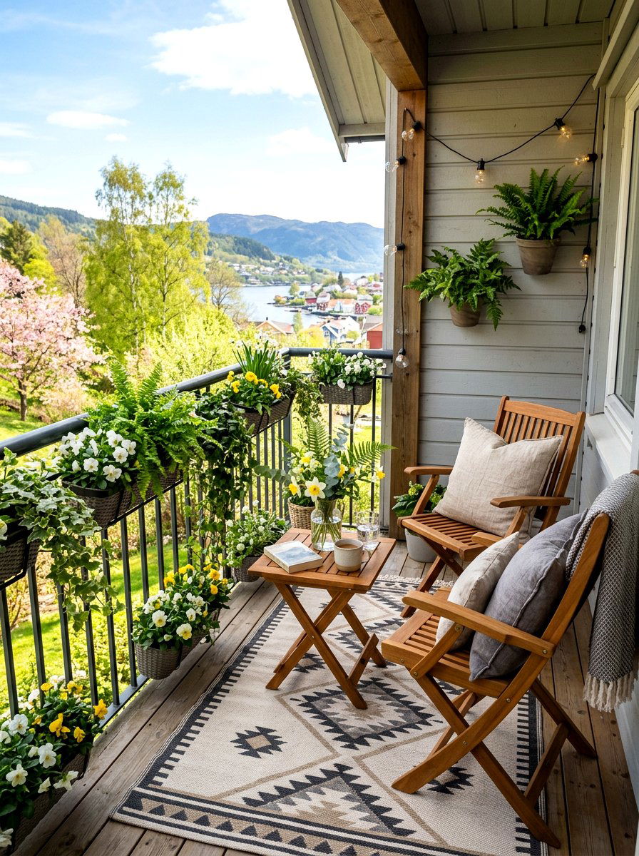 Scandinavian Balcony Spring - 25 Spring Scandinavian Decor Ideas