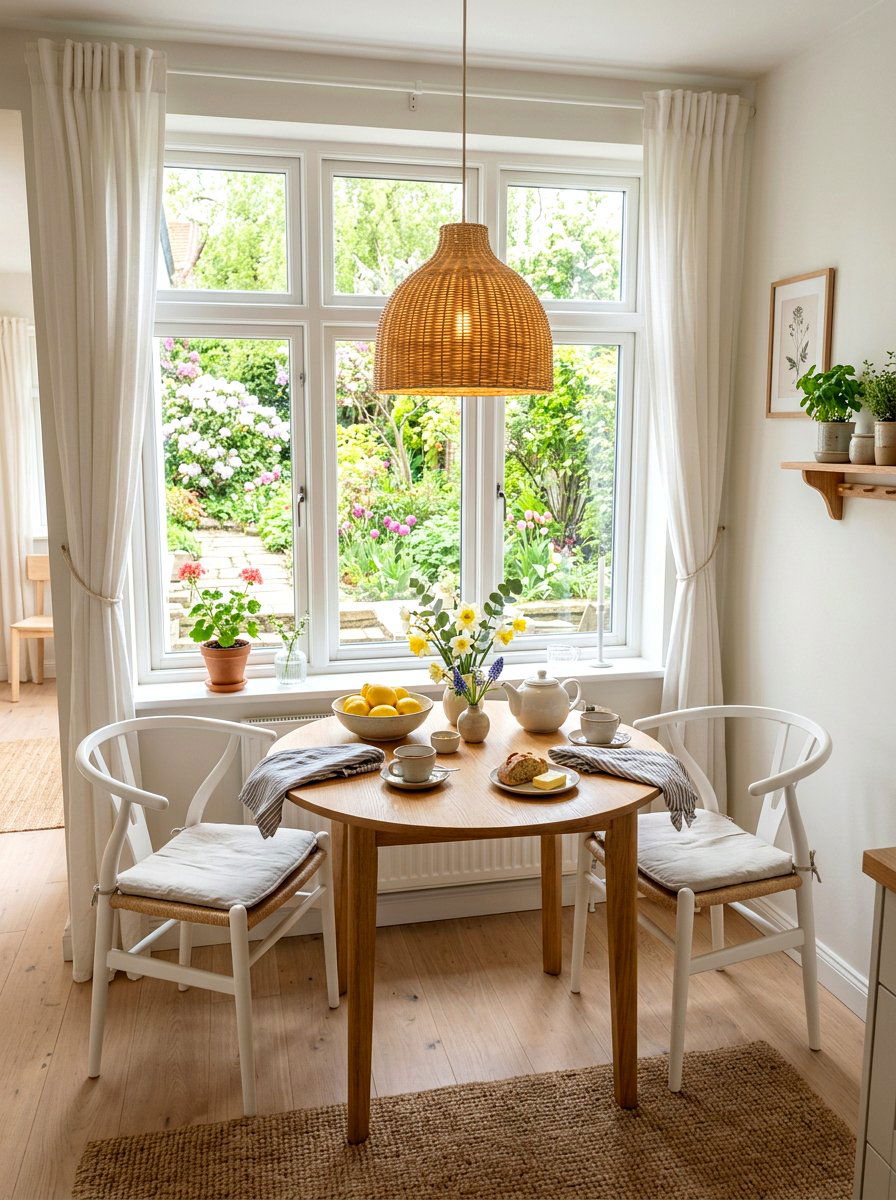 Scandinavian Breakfast Nook Spring - 25 Spring Scandinavian Decor Ideas