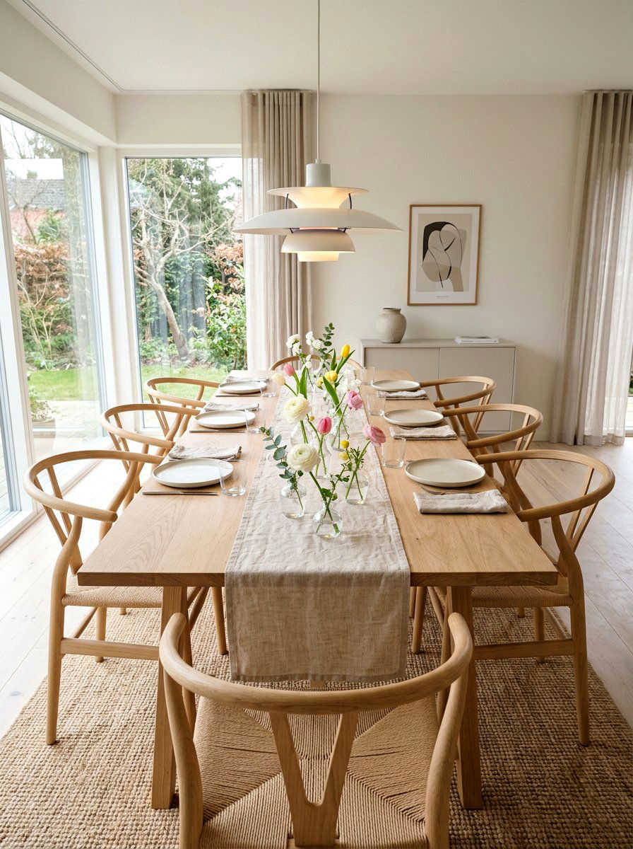 Scandinavian Dining Room Table - 25 Spring Scandinavian Decor Ideas
