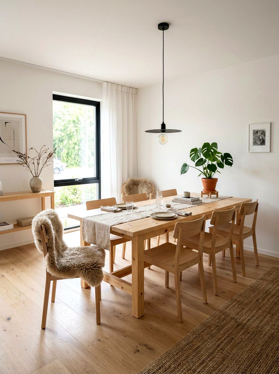 Scandinavian Dining Room - 25 Spring Dining Room Decor Ideas