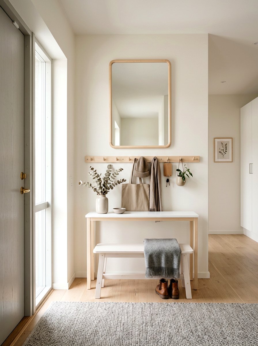 Scandinavian Entryway Mirror - 25 Spring Entryway Mirror Ideas