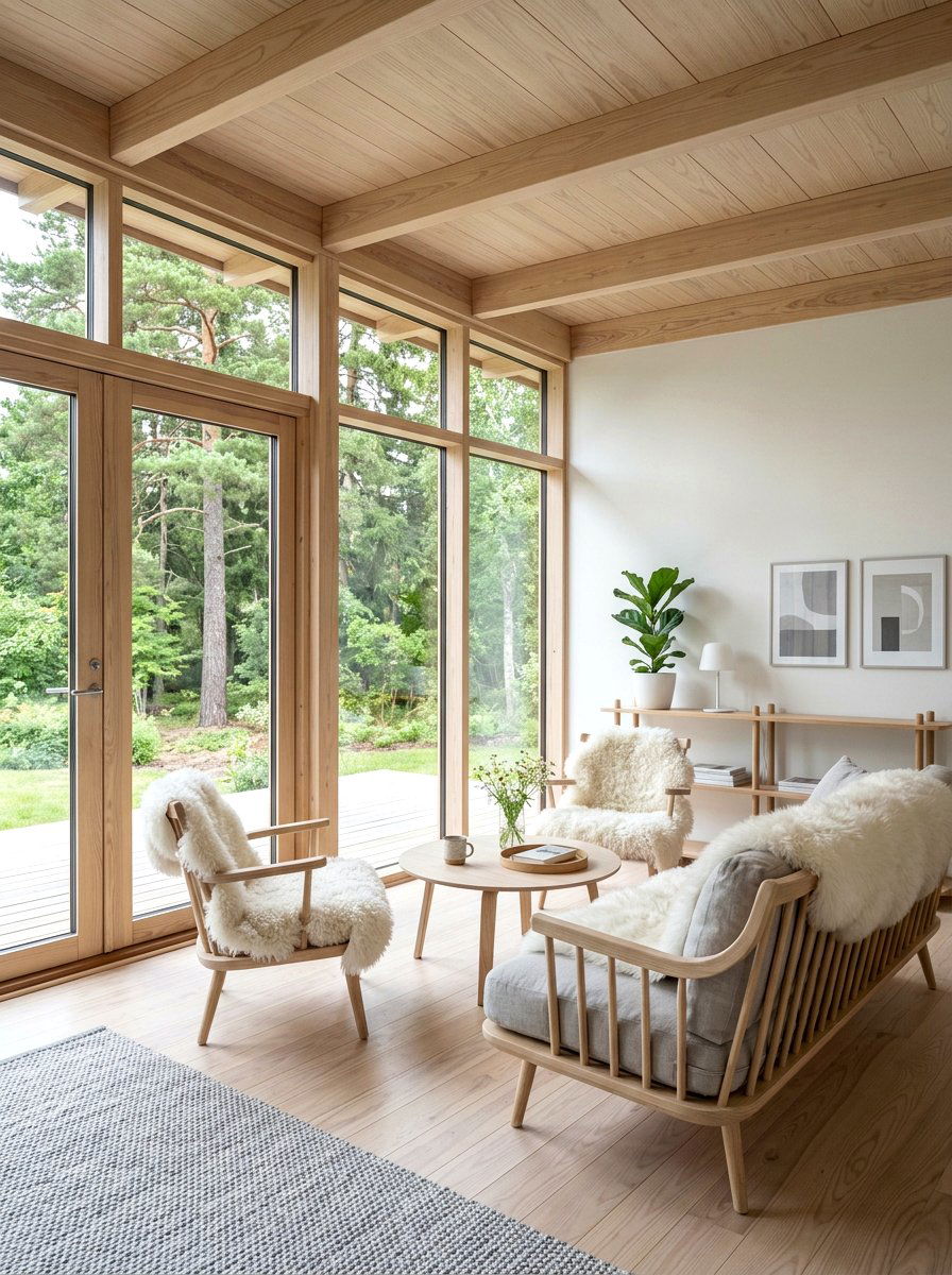 Scandinavian Porch Style - 25 Spring Enclosed Porch Decor Ideas