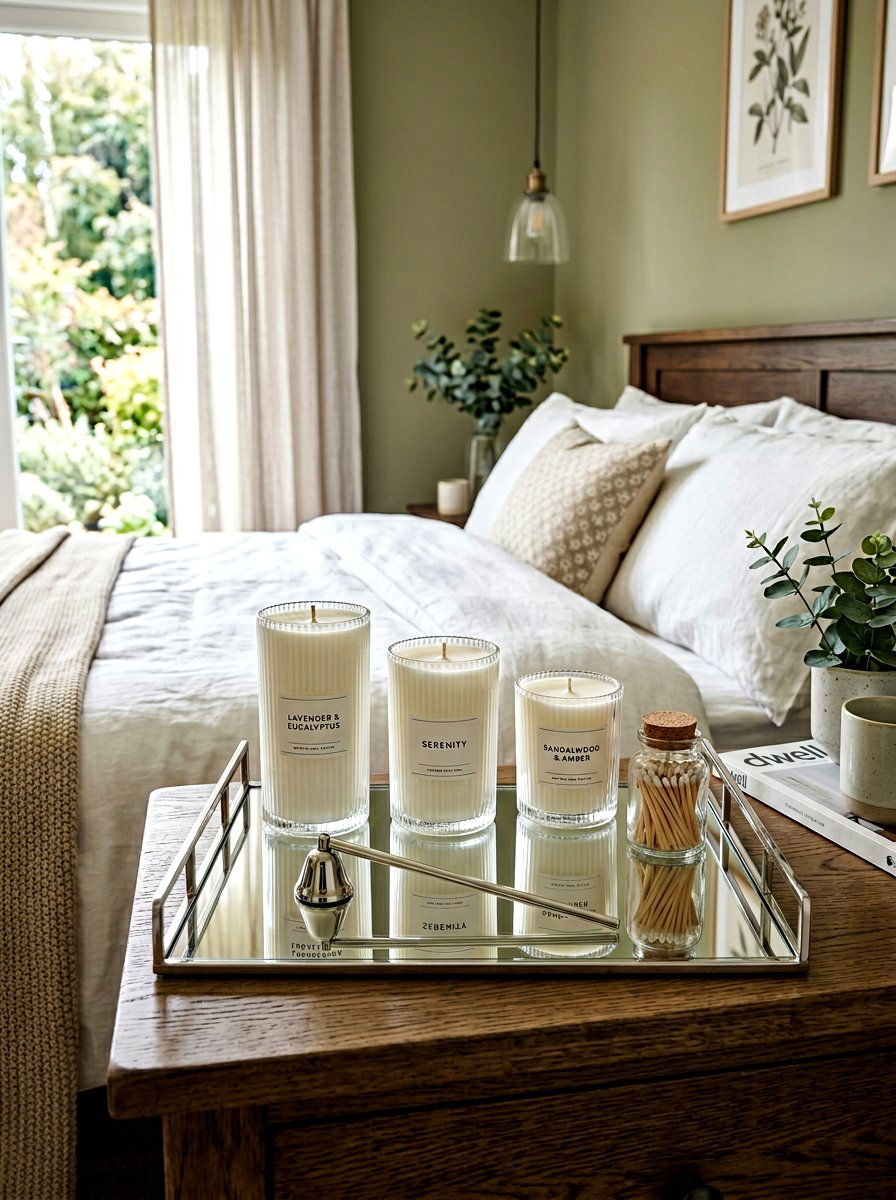 Scented Candle Bedroom Tray - 25 Spring Bedroom Tray Styling Ideas