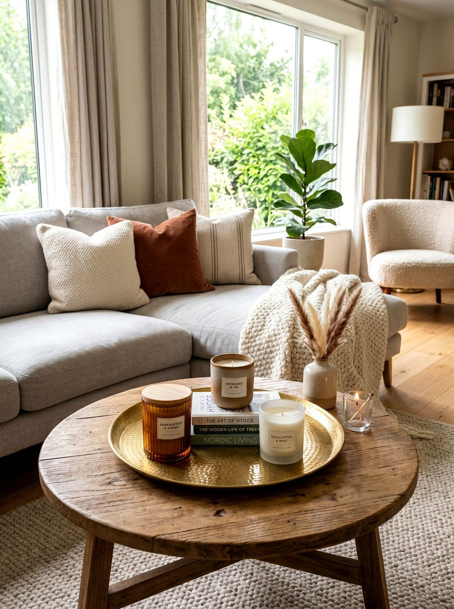 Scented Candle Display - 25 Spring Decorating Ideas on a Budget