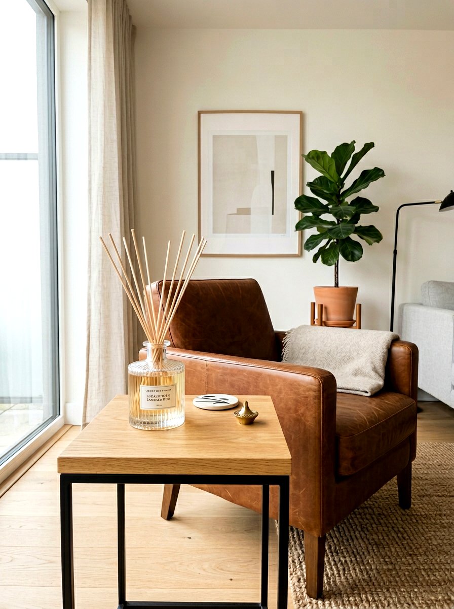 Scented Reed Diffuser - 25 Spring End Table Decor Ideas