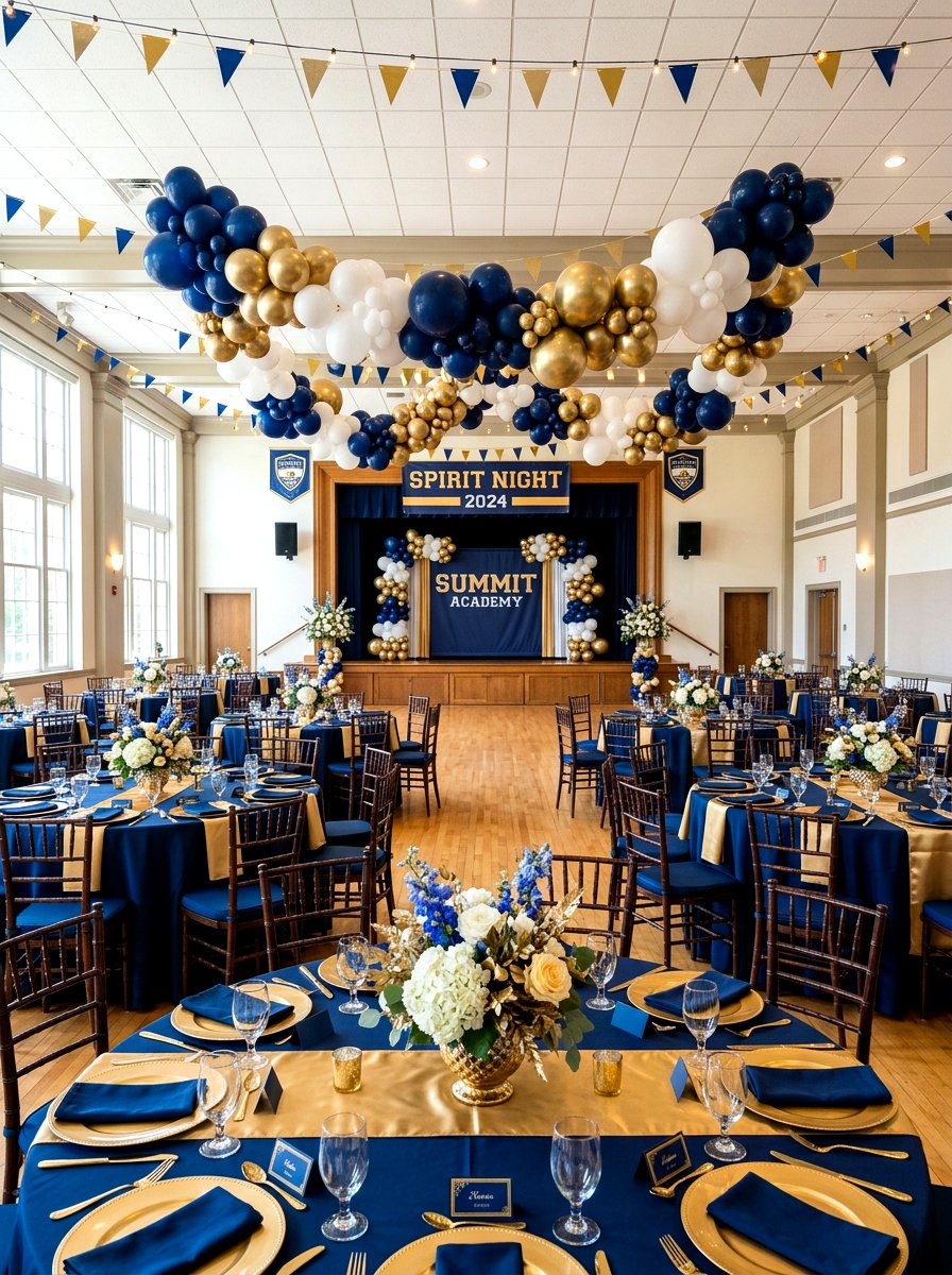 School Color Theme Decor - 25 Spring Graduation Party Decor Ideas