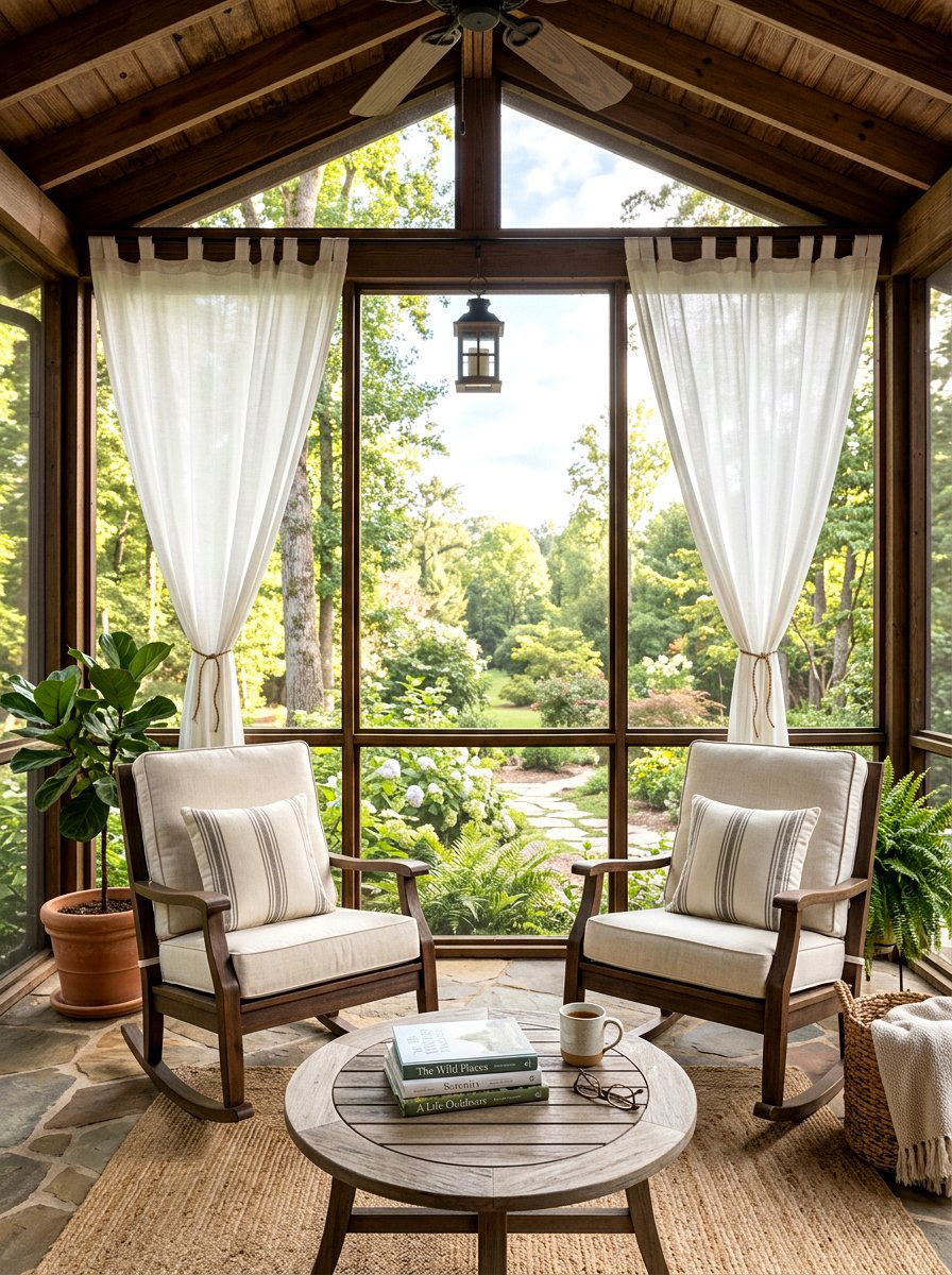 Screened In Porch Rocker - 25 Spring Porch Rocking Chair Decor Ideas
