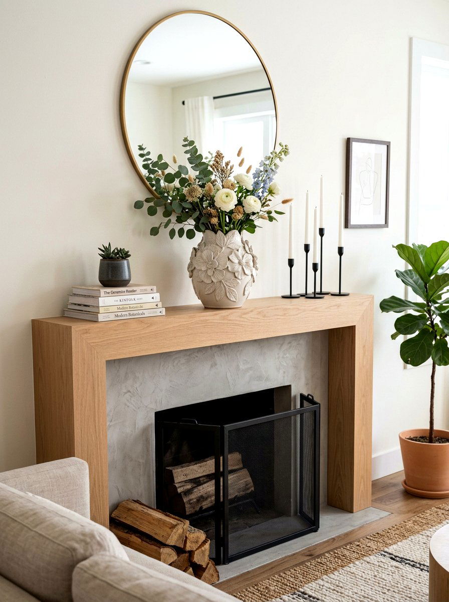 Sculptural Ceramic Floral Vase - 25 Spring Abstract Floral Decor Ideas