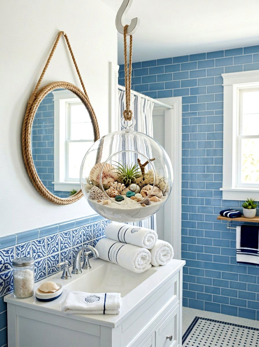 Sea Shell Terrarium - 25 Spring Hanging Terrarium Ideas