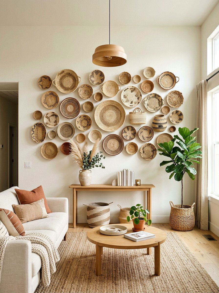 Seagrass Basket Wall Decor - 25 Spring Seagrass Basket Decor Ideas