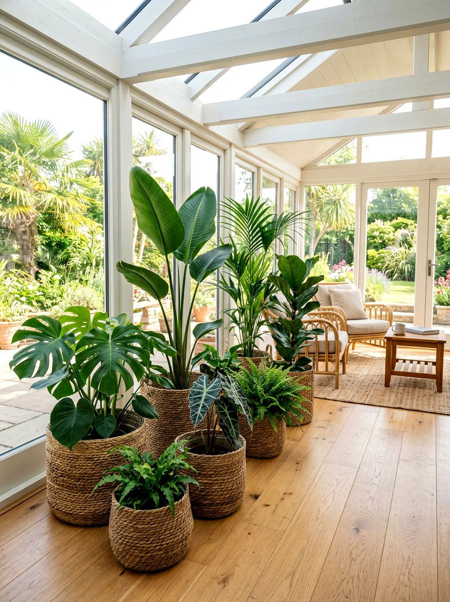 Seagrass Floor Planter - 25 Spring Woven Decor Ideas