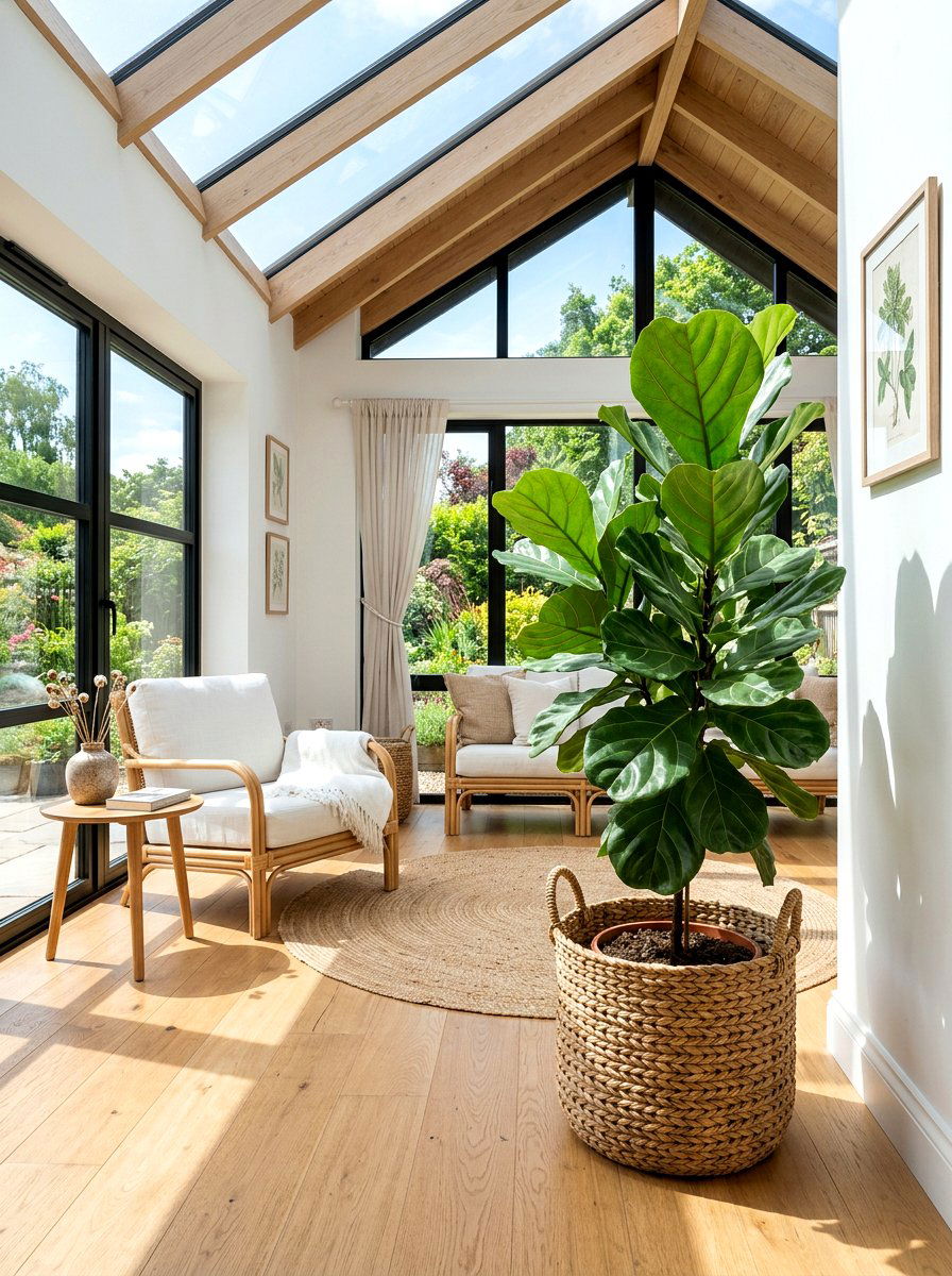 Seagrass planter basket - 25 Spring Woven Basket Decor Ideas