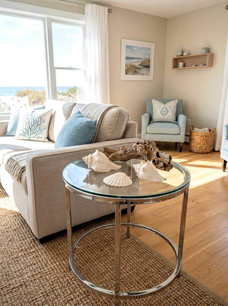 Seashell Decor For Spring - 25 Spring End Table Decor Ideas