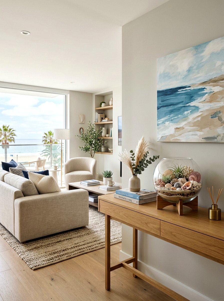 Seashell Terrarium - 25 Spring Terrarium Decor Ideas