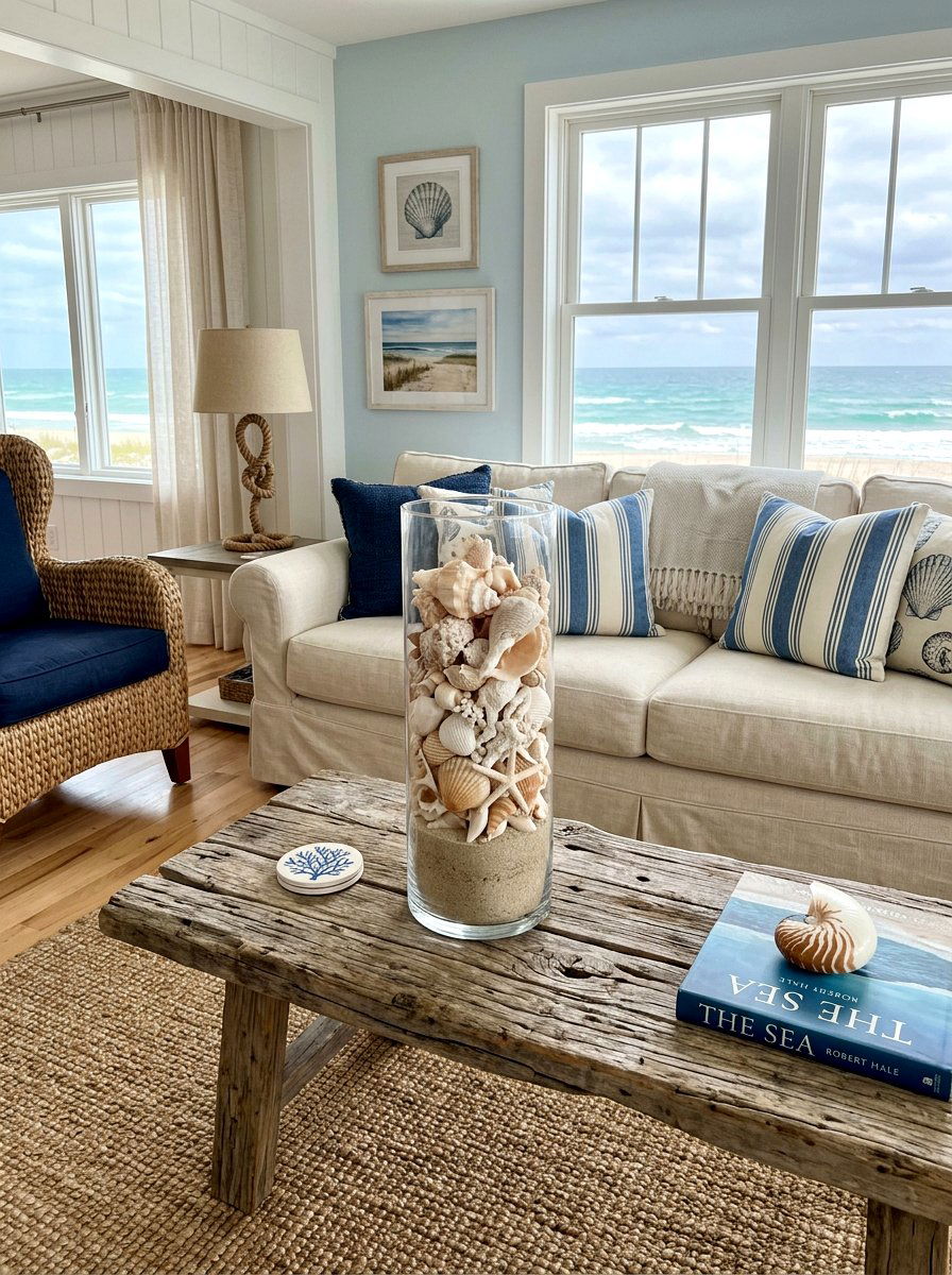 Seashell vase filler - 25 Spring Vase Filler Ideas