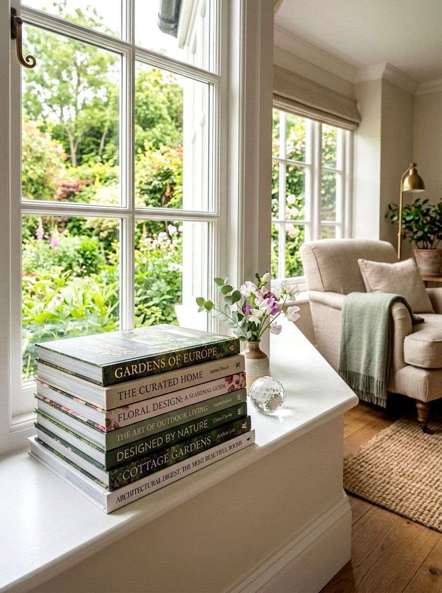 Seasonal Coffee Table Books - 25 Spring Bay Window Decor Ideas