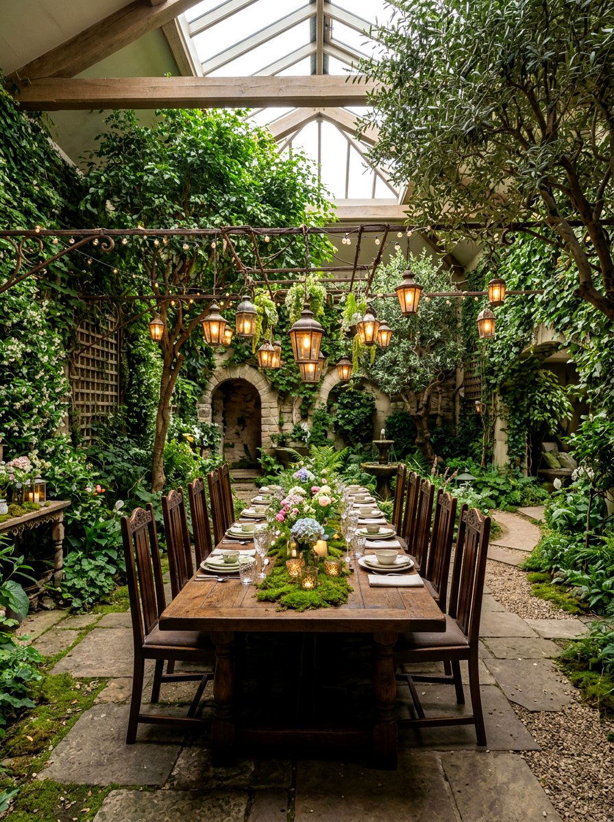 Secret Garden Setup - 25 Spring Dinner Party Decor Ideas