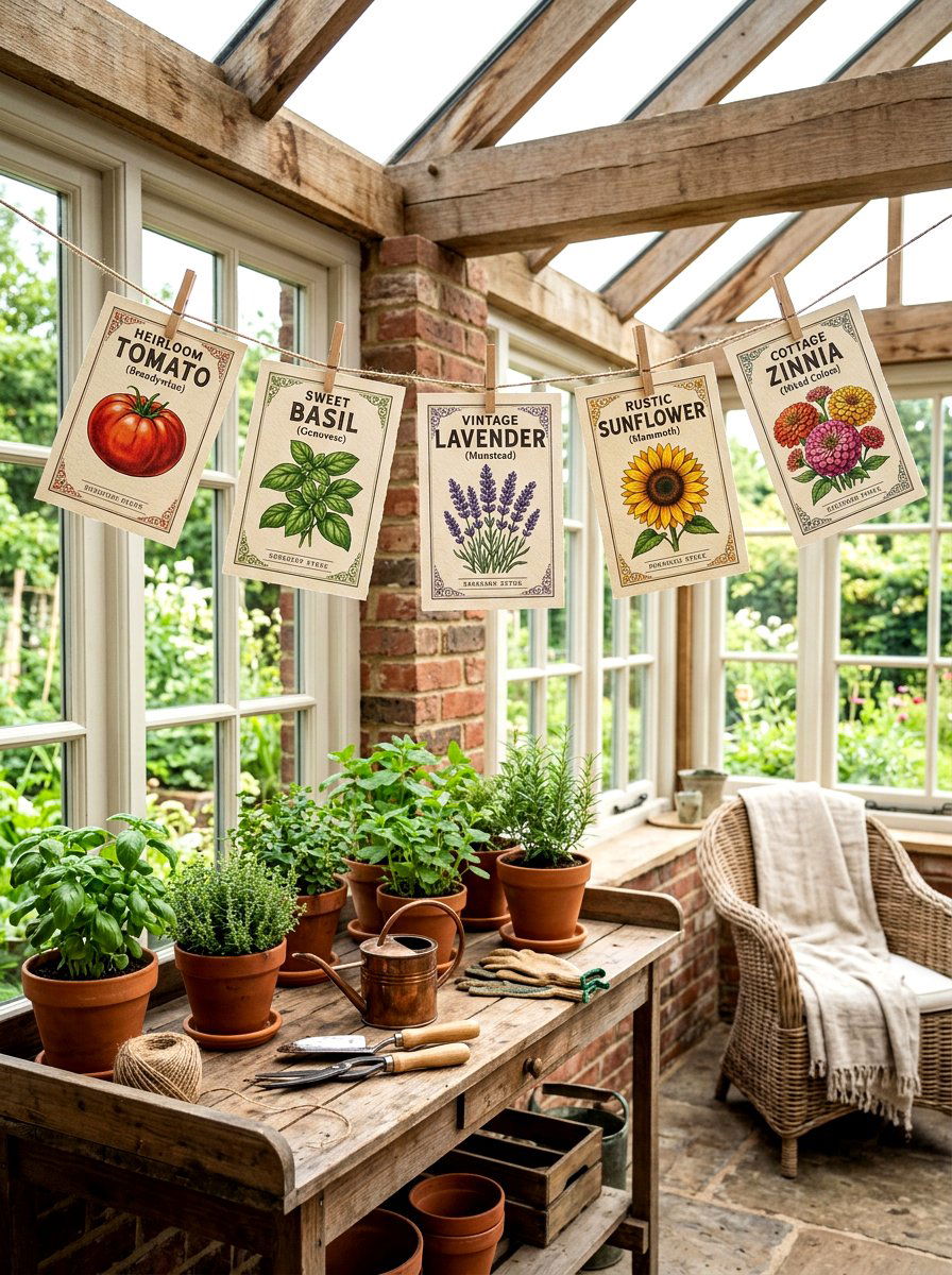 Seed Packet Banner - 25 Spring Banner Ideas