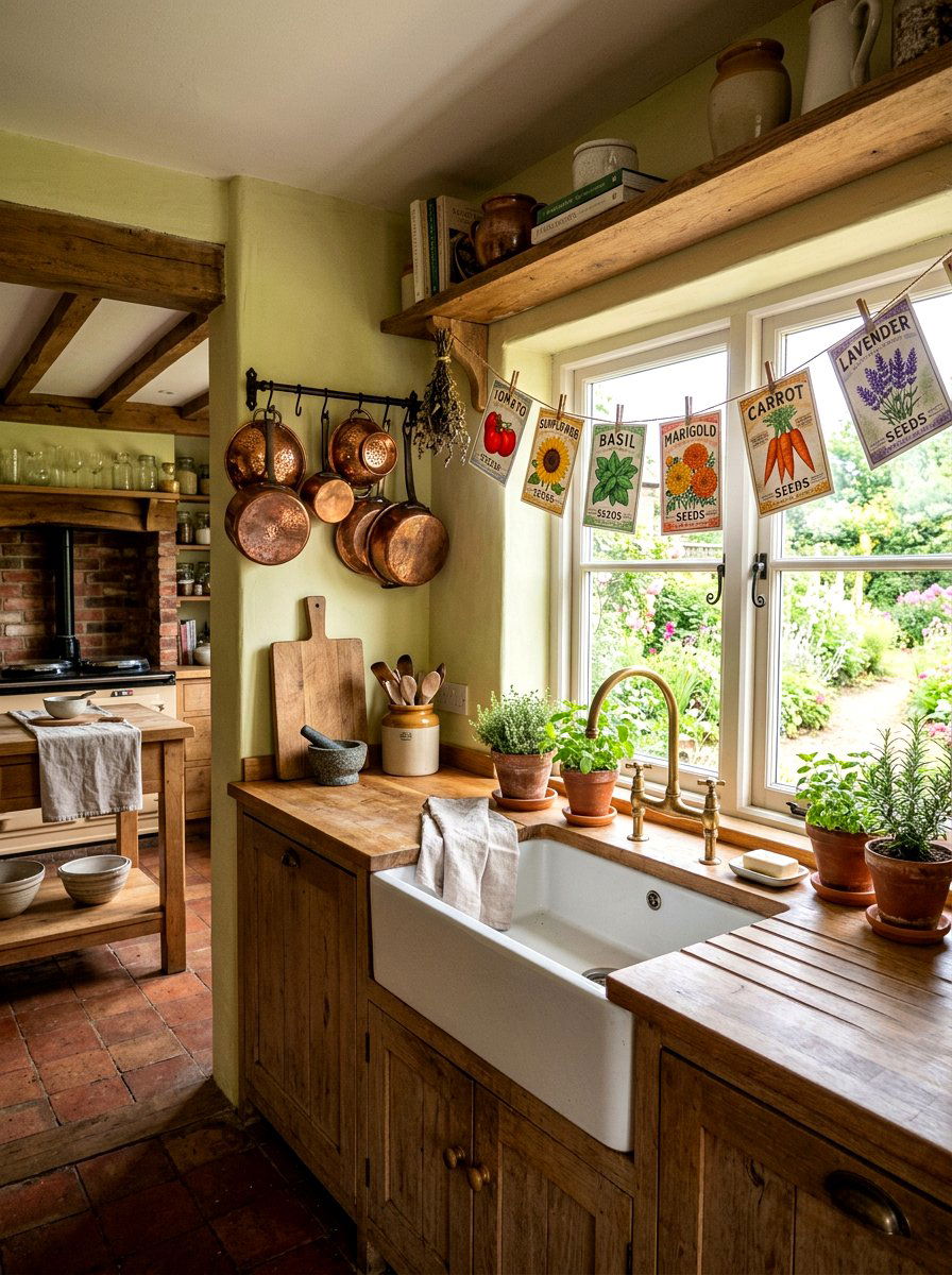 Seed Packet Garland - 25 Spring Garland Craft Ideas