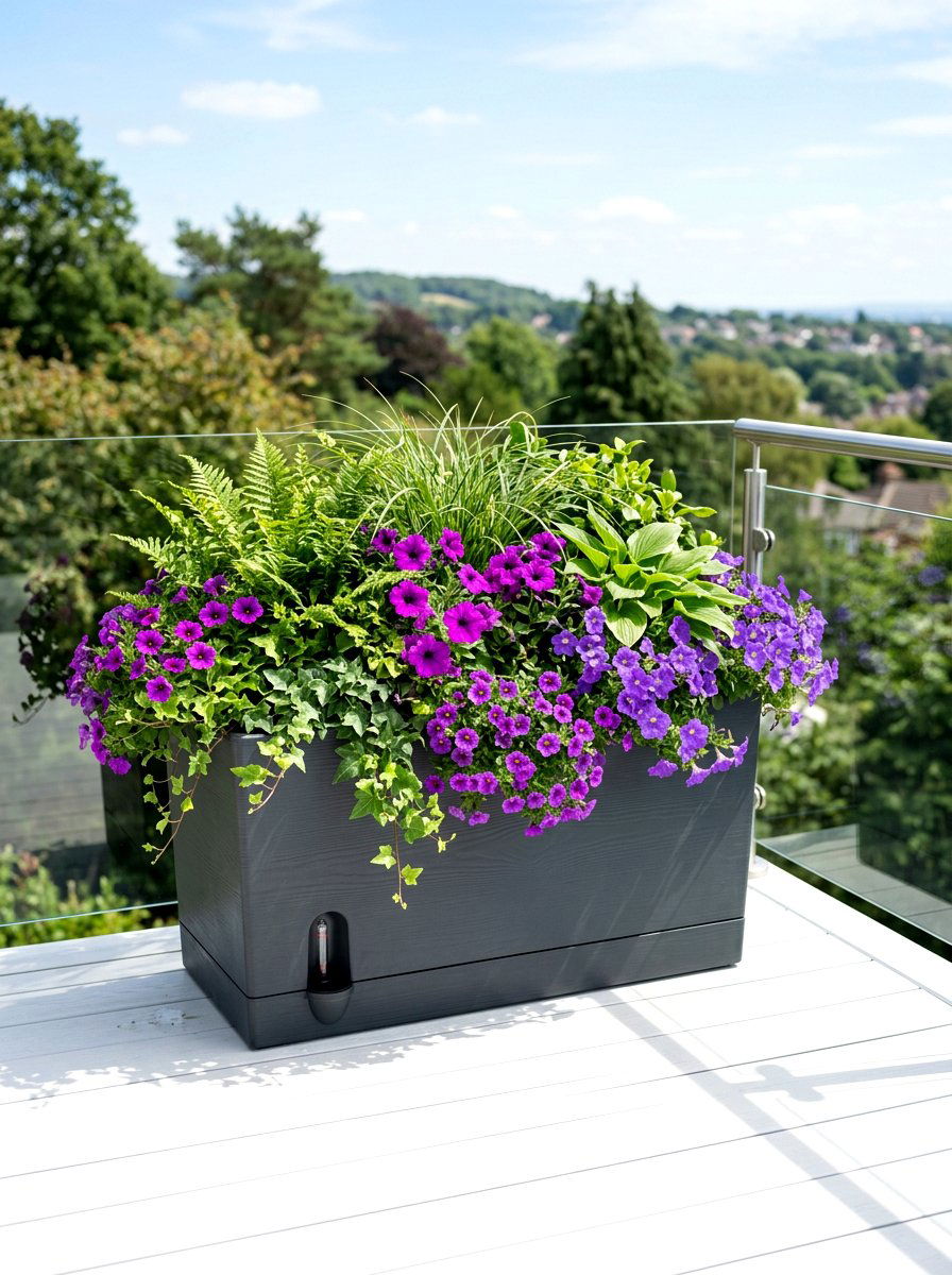 Self Watering Deck Planter - 25 Spring Deck Planter Ideas