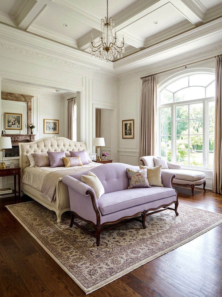 Settee Style Bench - 25 Spring Bedroom Bench Ideas