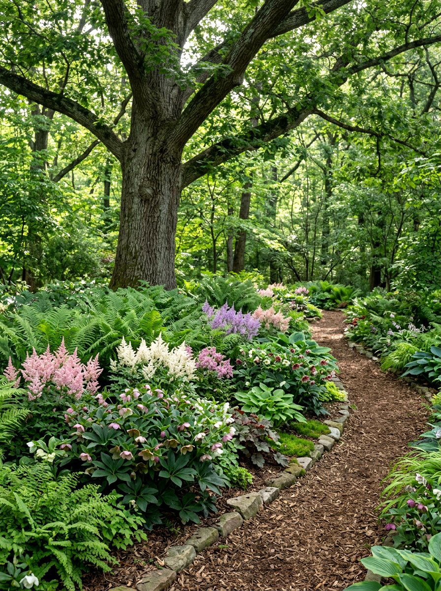 Shade Garden Border - 25 Spring Flower Border Ideas