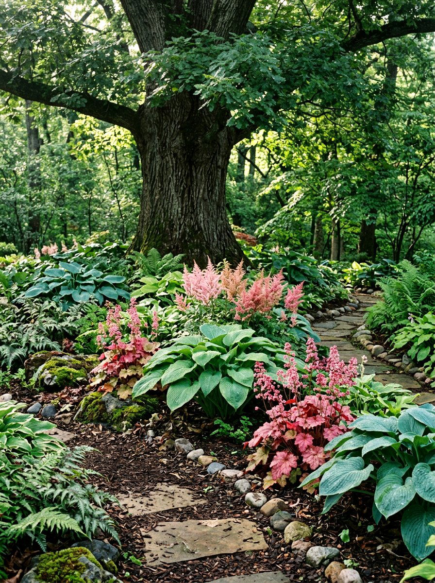 Shade Loving Spring Garden - 25 Spring Flower Bed Ideas