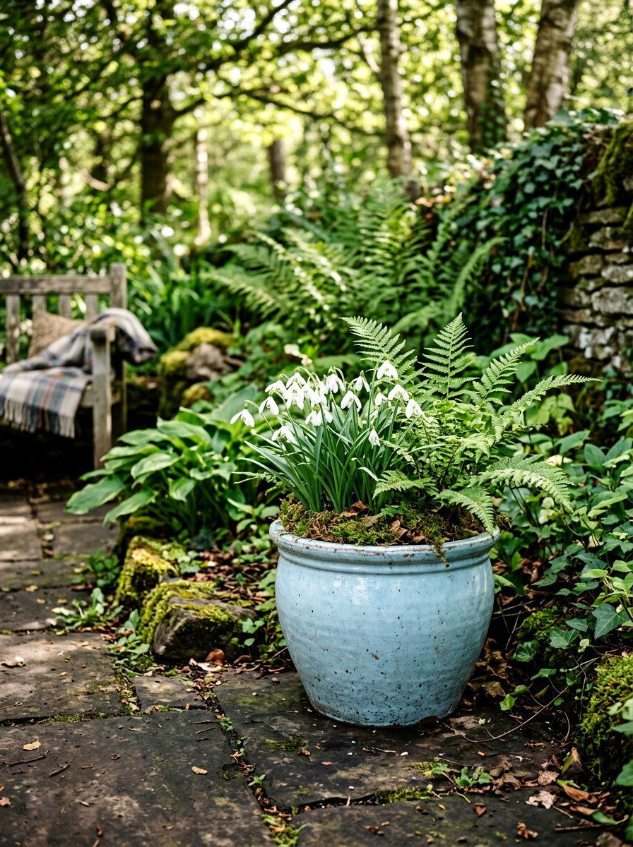 Shaded Patio Container - 25 Spring Bulb Planter Ideas